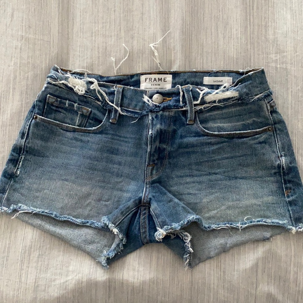 Frame denim shorts